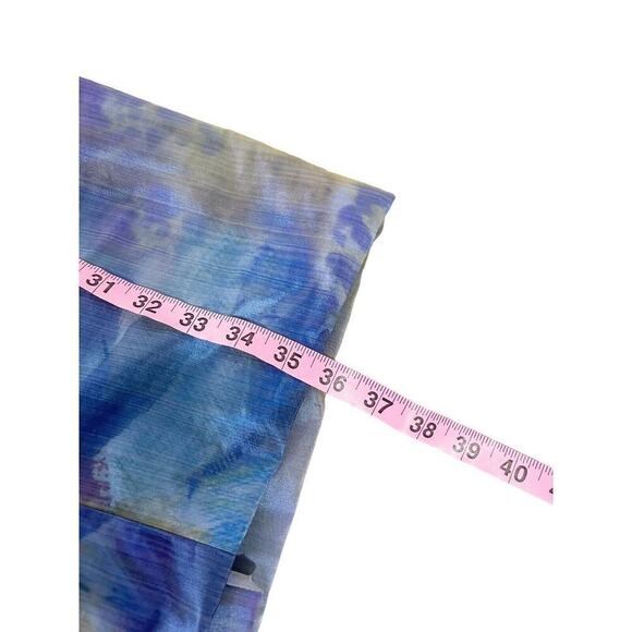 Rene Ruiz Blue Abstract Splatter Metallic Cocktail Dress Formal Womens 4 - Picture 10 of 10